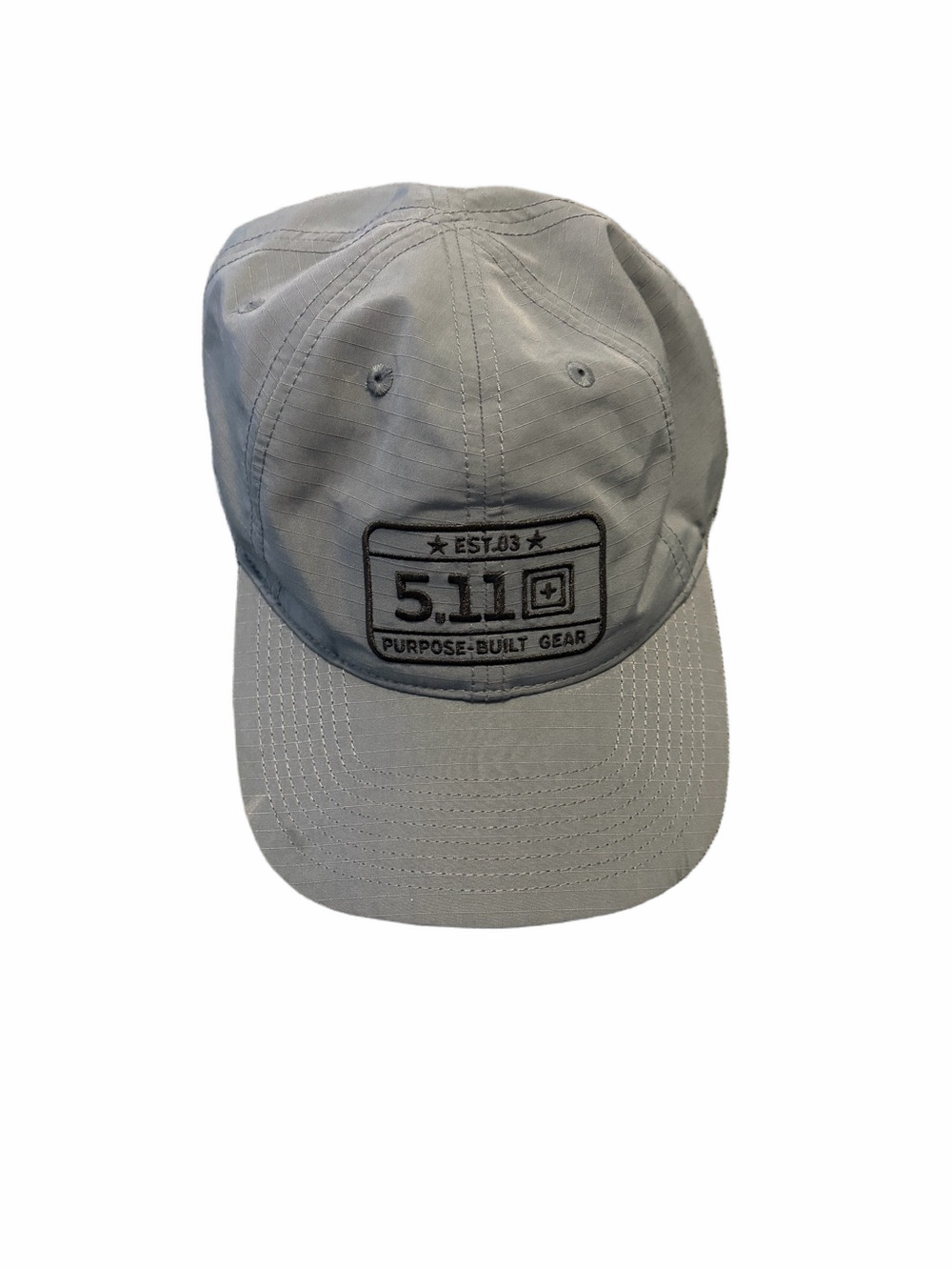 5.11 Tactical Black and Gray Adjustable Cap with Branded Patch